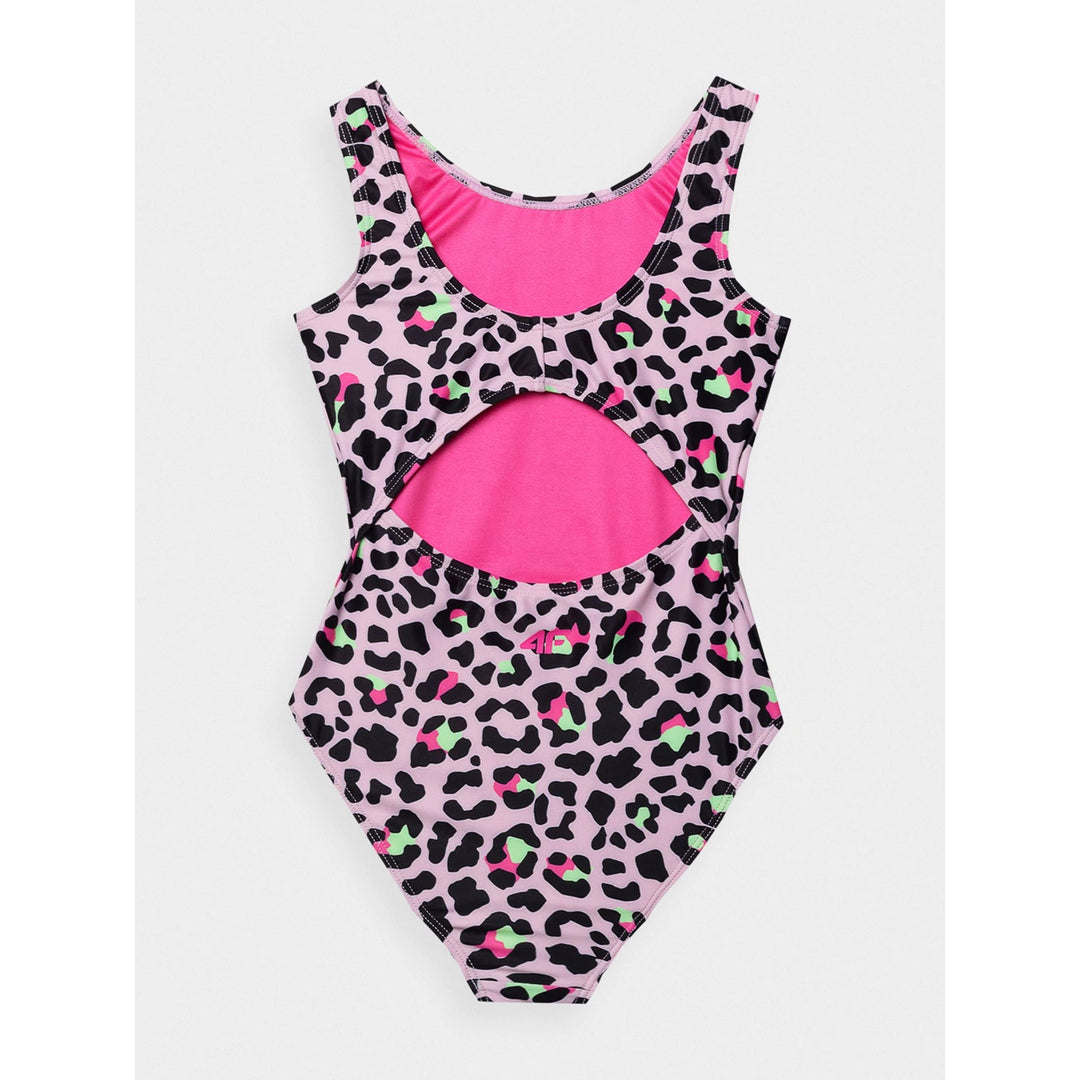 4F laste ujumistrikoo Pink Leopard