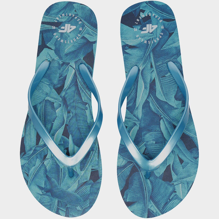 4F sinised lillelised flip-flopid
