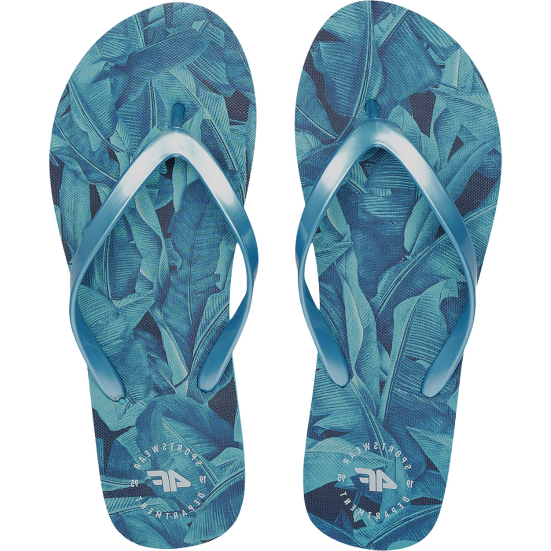 4F sinised lillelised flip-flopid