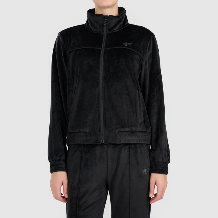 4F velüürist jakk Velour Rhinestone Track Jacket