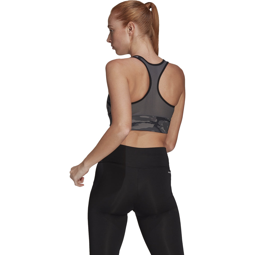 Adidas topp D2M Camouflage-Print Bra