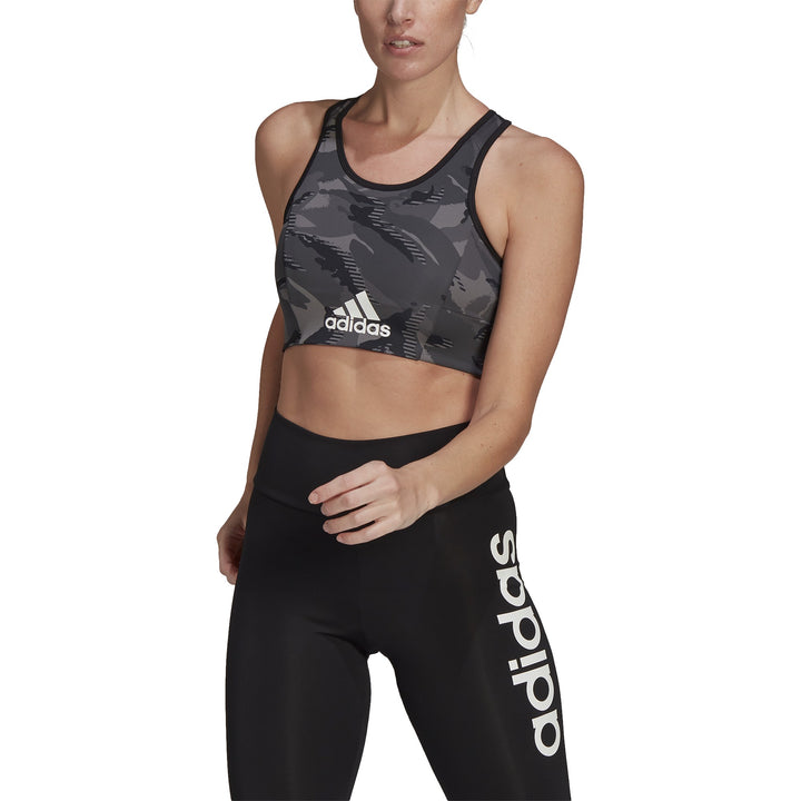 Adidas topp D2M Camouflage-Print Bra
