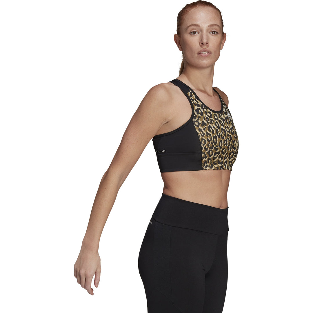 Adidas topp D2M Leoprad Print Bra