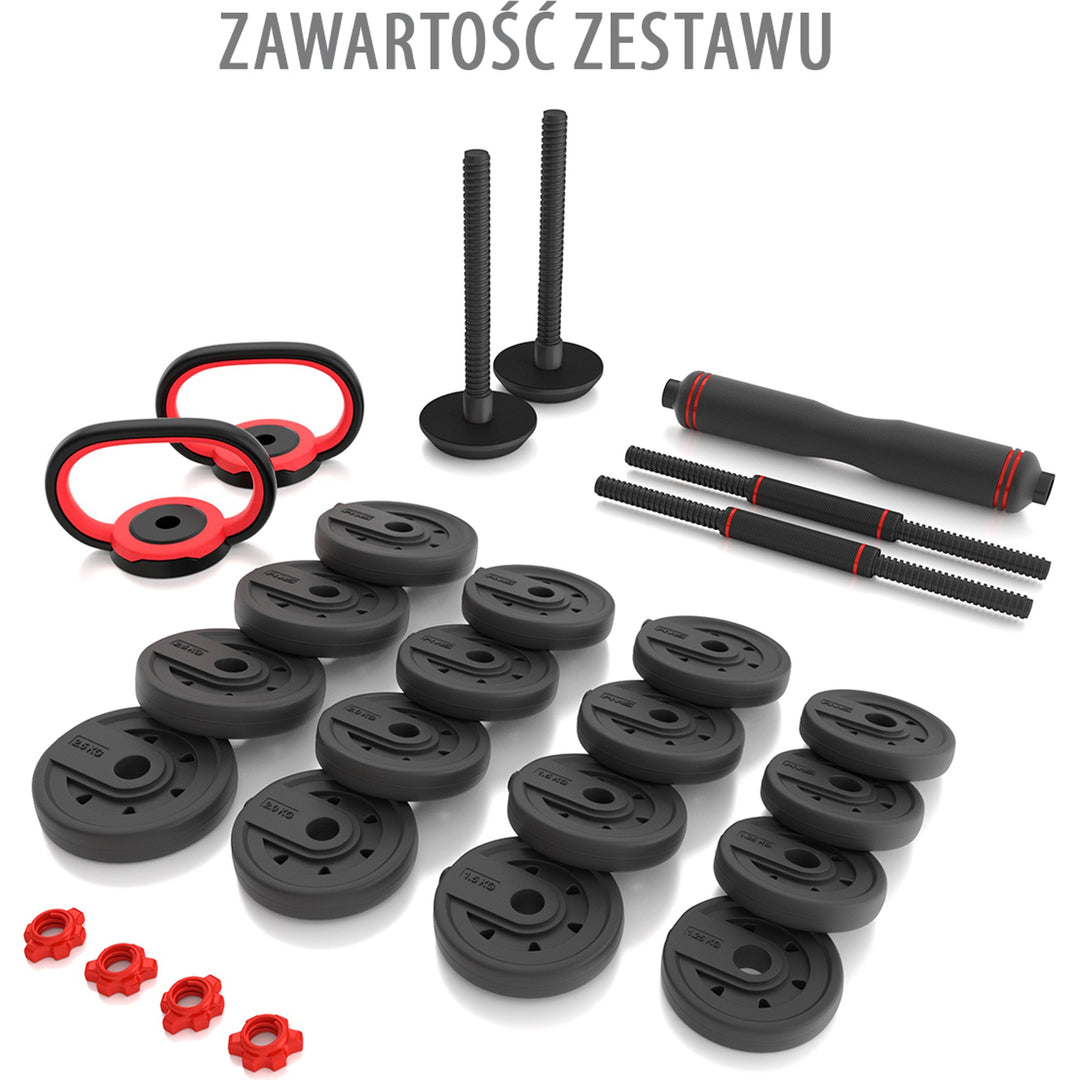 HMS jõusaali treeningkomplekt 30 kg