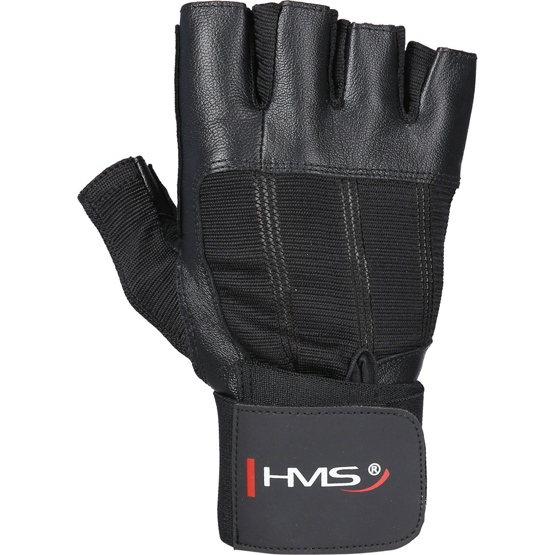 HMS jõusaalikindad Black Leather Glove