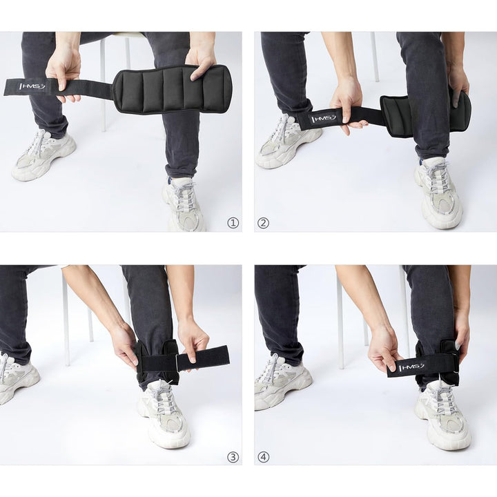 HMS pahkluu- ja käeraskused 2x1 kg