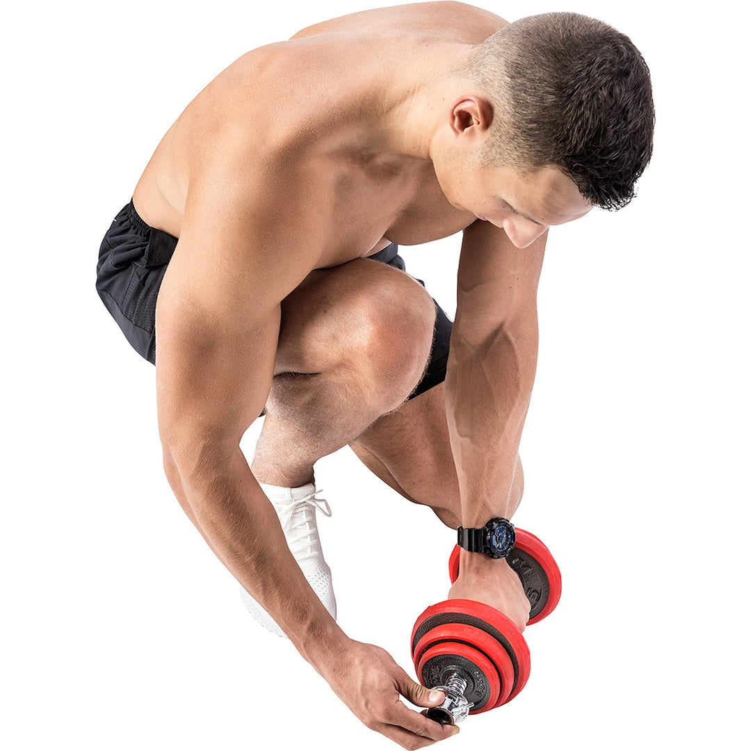 HMS terasest jõusaali treeningkomplekt 20 kg