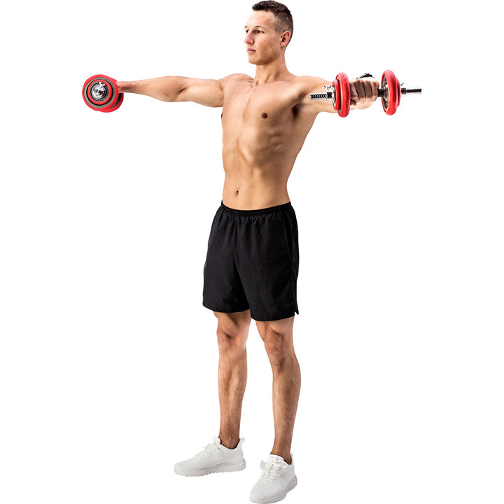 HMS terasest jõusaali treeningkomplekt 20 kg