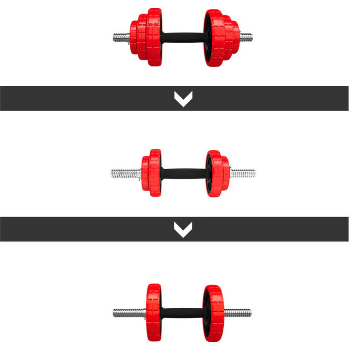 HMS terasest jõusaali treeningkomplekt 20 kg