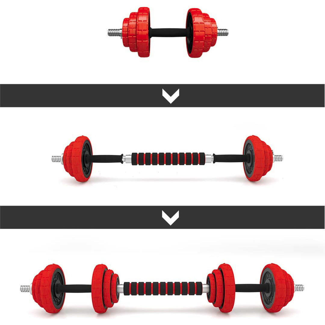 HMS terasest jõusaali treeningkomplekt 20 kg
