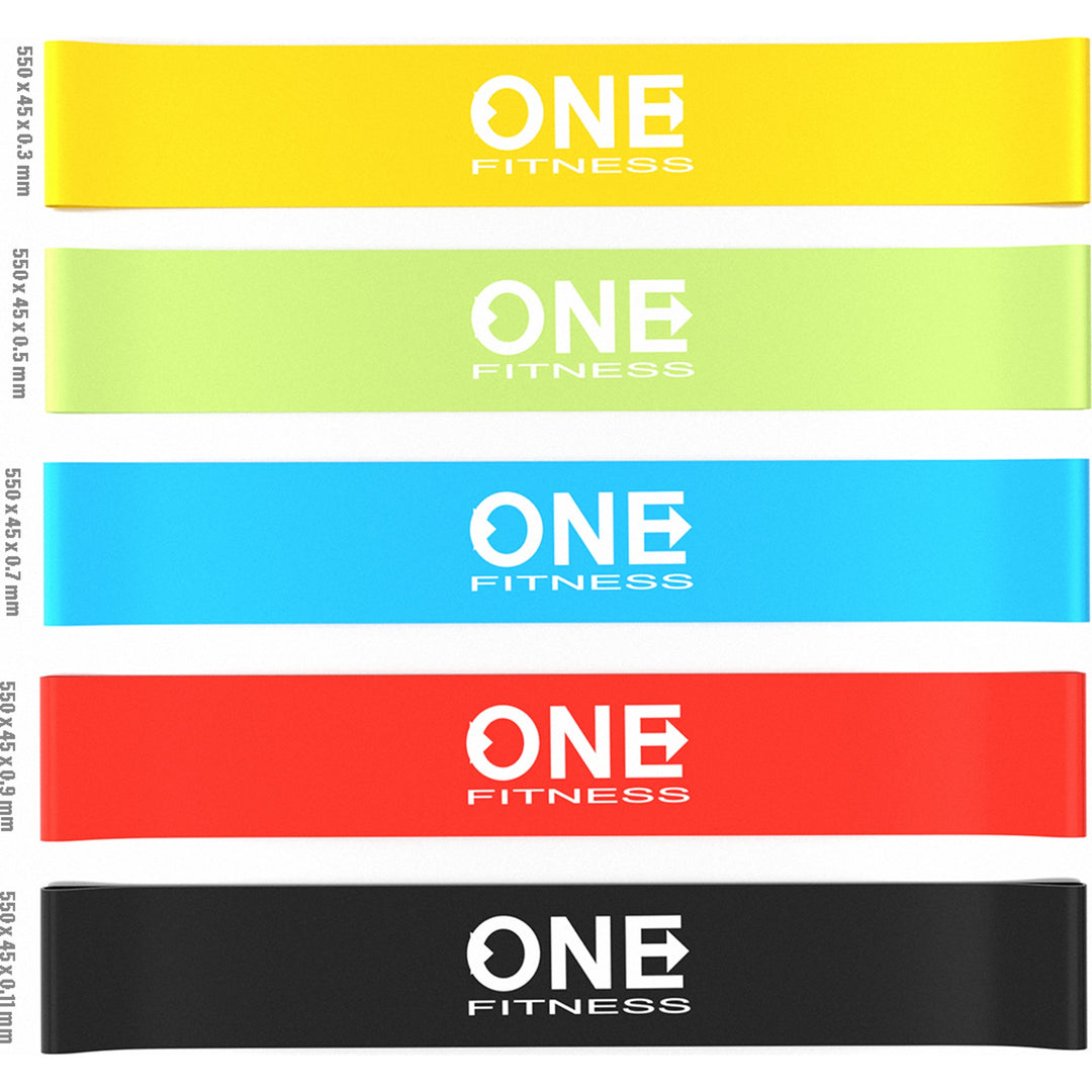 HMS treeningkummide komplekt One Fitness