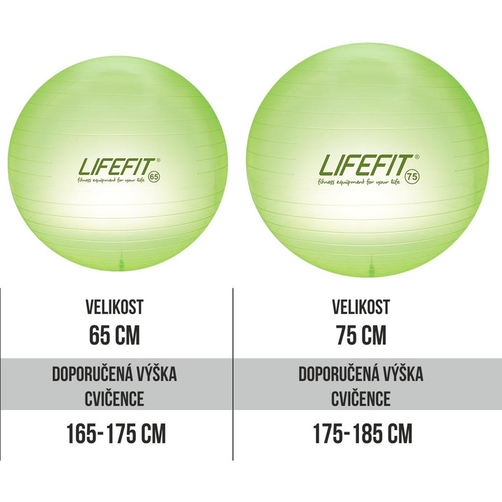 Lifefit võimlemispall Transparent 75 cm